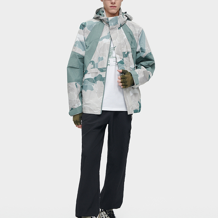 FILA FUSION Urban Tech Hooded Jacket Blue Purple Green Casual Sportswear T11M411703F-KK 圖 6