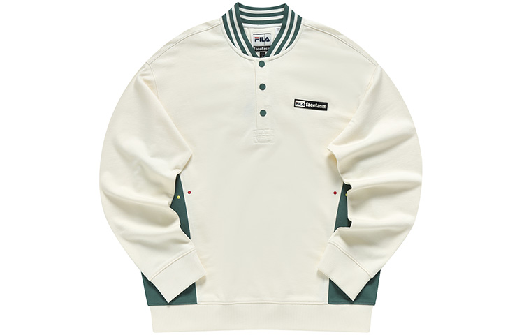 Order FILA Fusion 白色棒球領衛衣 休閒運動服 T11M317206F-IV