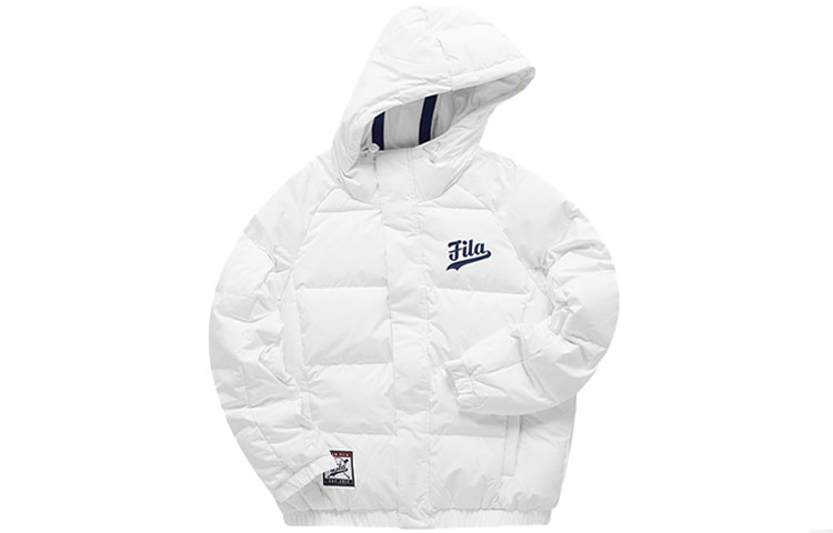 FILA FUSION White Winter Print Hooded Down Jacket T11W941910FWT 圖 2
