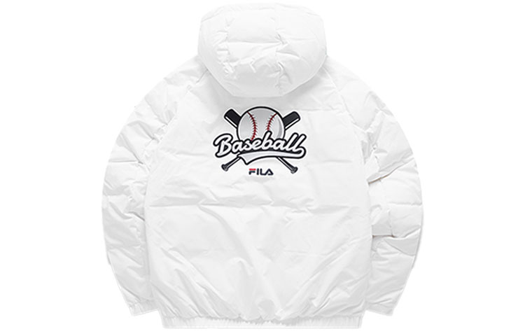 FILA FUSION White Winter Print Hooded Down Jacket T11W941910FWT 圖 3