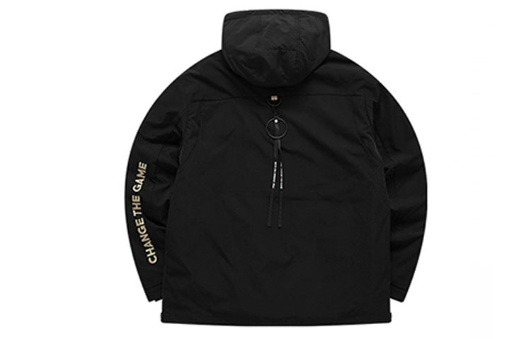 Lookbook FILA FUSION 冬用ブラックフード付きコットンジャケット2点セット T11M113901F-BK