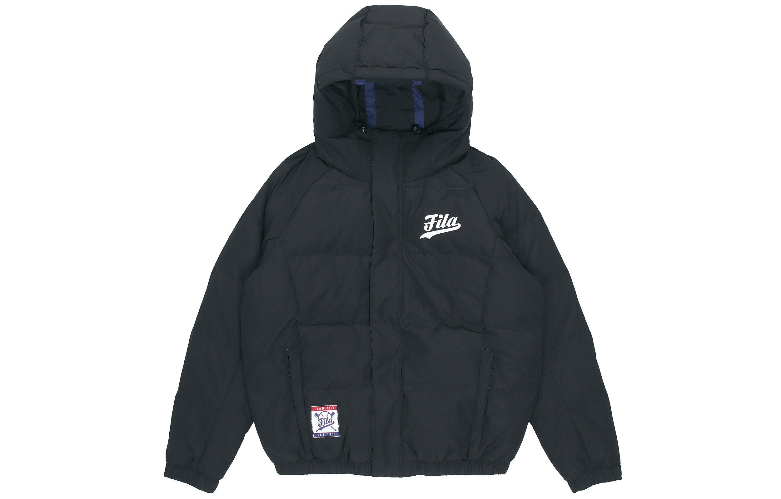 FILA Fusion Winter Logo Print Hooded Down Jacket - Black. T11M042902F-BK 圖 3