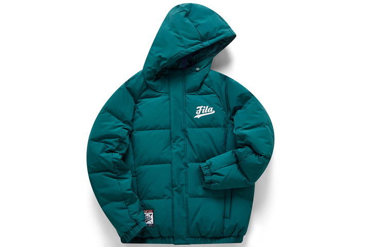 FILA Fusion Winter Puffer Jacket with Logo Print in Far Mountain Green. T11M042902F-DG 圖 3
