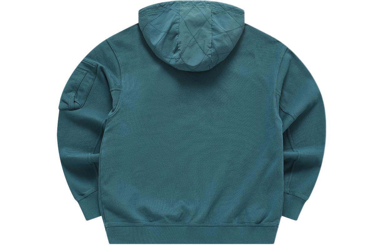 Lookbook FILA Fusion 工裝連帽針織外套 深森林綠 男女款 T11U413504F-DG