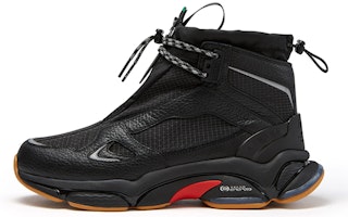 FILA FUSION x Aries High-Top Sneakers 'Black Red' T12M217324FBK FILA FUSION x Aries High-Top Sneakers 'Black Red' T12M217324FBK