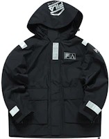 FILA FUSION x ARIES Logo Casual Hoodie Jacket Black Unisex秋 Collection. T11U218704F-BK FILA FUSION x ARIES Logo Casual Hoodie Jacket Black Unisex秋 Collection. T11U218704F-BK