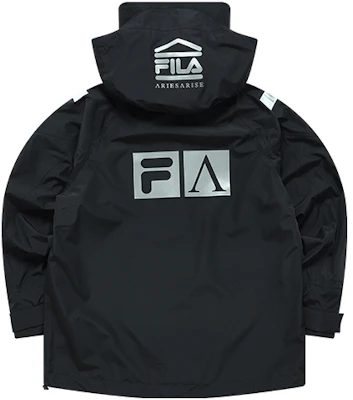 FILA FUSION x ARIES Hoodie Jaket Hitam Unisex Koleksi Musim Gugur. T11U218704F-BK Lookbook FILA FUSION x ARIES Hoodie Jaket Hitam Unisex Koleksi Musim Gugur. T11U218704F-BK
