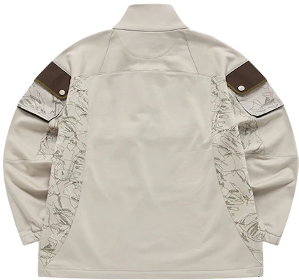 FILA FUSION x 白山拼色高領半拉鏈休閒上衣 棕色 男款 T11M147202F-LK Lookbook FILA FUSION x 白山拼色高領半拉鏈休閒上衣 棕色 男款 T11M147202F-LK