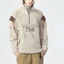 Shop FILA FUSION x 白山拼色高領半拉鏈休閒上衣 棕色 男款 T11M147202F-LK