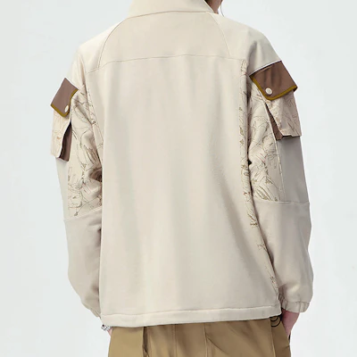 FILA FUSION x 白山拼色高領半拉鏈休閒上衣 棕色 男款 T11M147202F-LK Purchase FILA FUSION x 白山拼色高領半拉鏈休閒上衣 棕色 男款 T11M147202F-LK