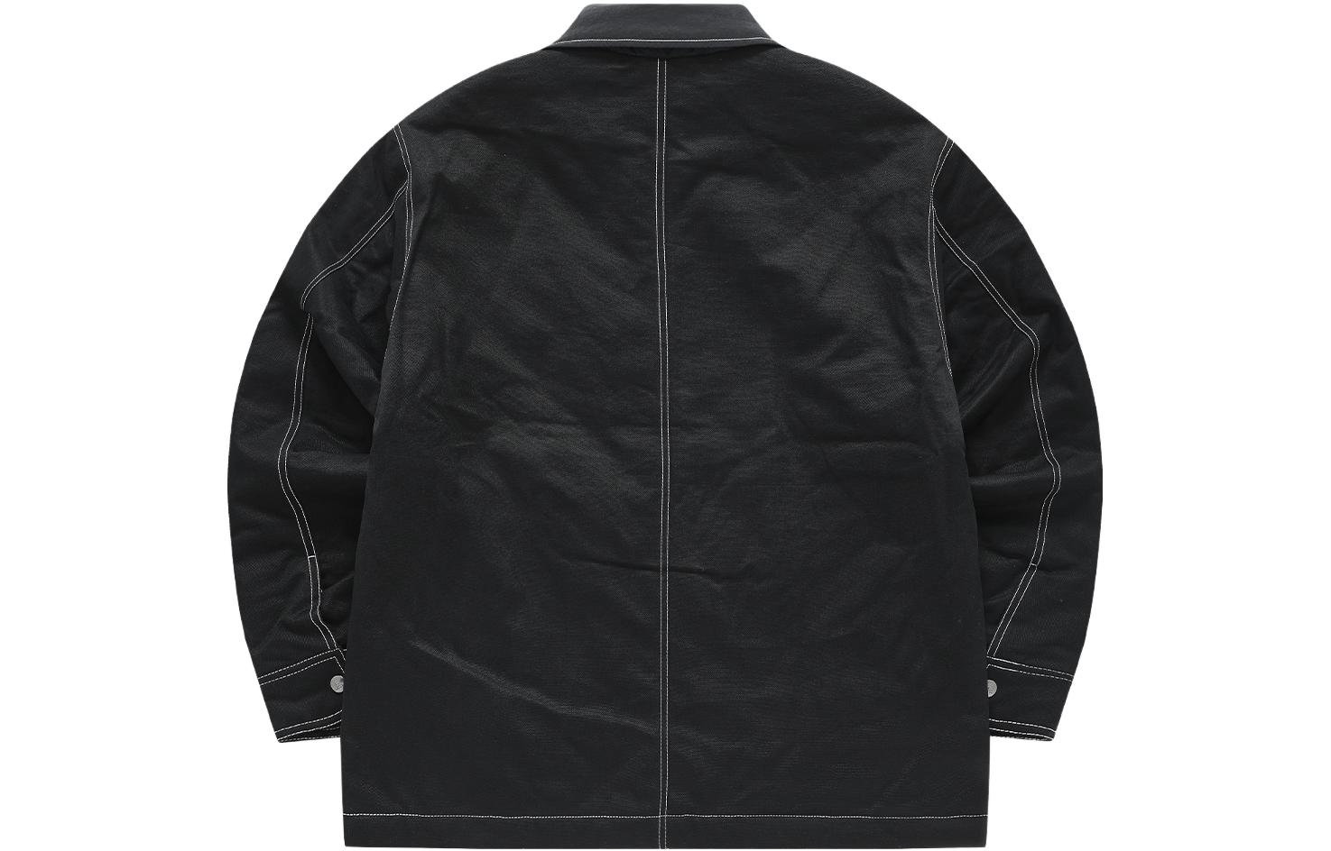 FILA FUSION BEAMS  Black Collab Loose-Fit Polo Collar Jacket. T11M349903F-BK 圖 3