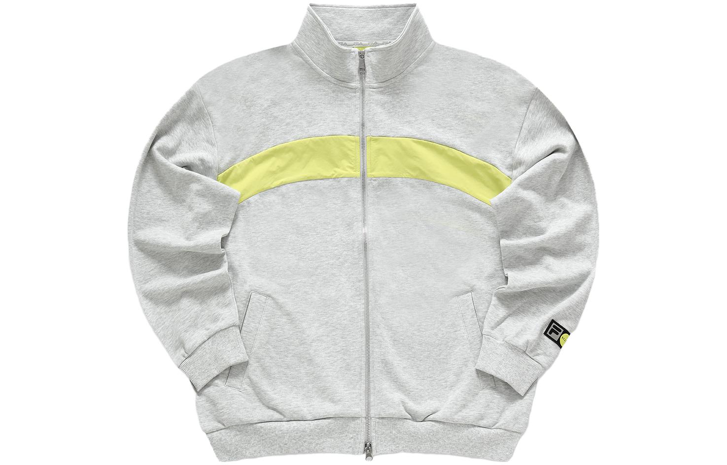 FILA FUSION x Beams Colorblock Retro Knit Track Jacket Ash Gray () T11M349501F-MG