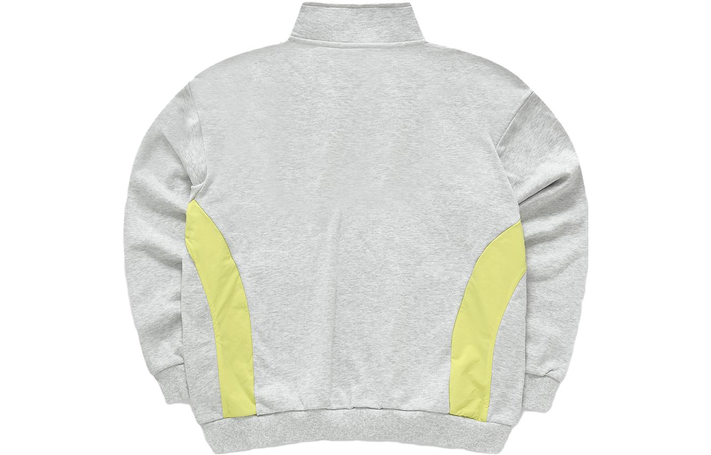 Lookbook FILA FUSION x Beams 拼接復古針織運動外套 灰色 T11M349501F-MG