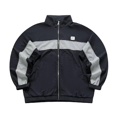 FILA FUSION BEAMS Navy Zip-Up Lettering Loose Fit Jacket Unisex T11U429701F-NV