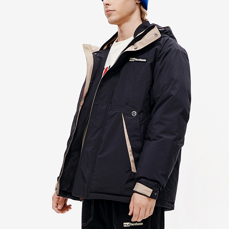 Sizing FILA FUSION x FACETASM 黑色時尚羽絨服 T11M247907F-BK