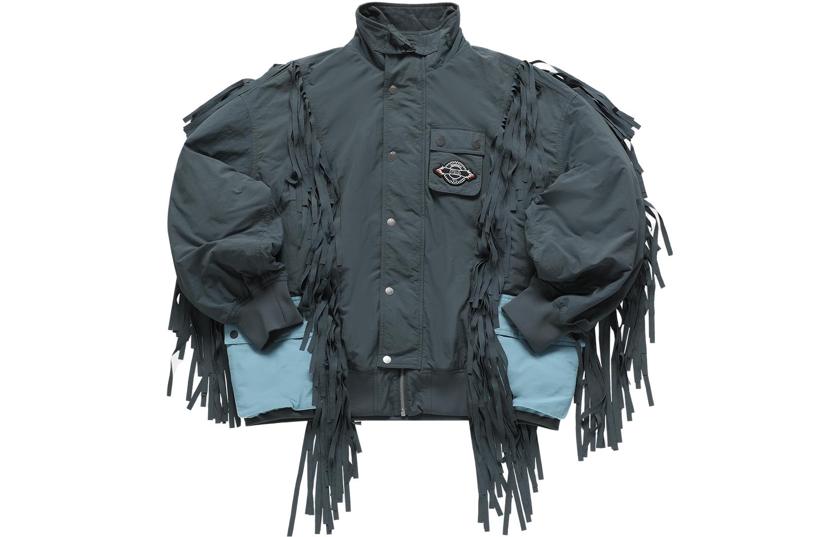 Order Jaket Oversize FILA FUSION x FACETASM Colorblock Fringe - Abu Tua. T11M347902F-GY