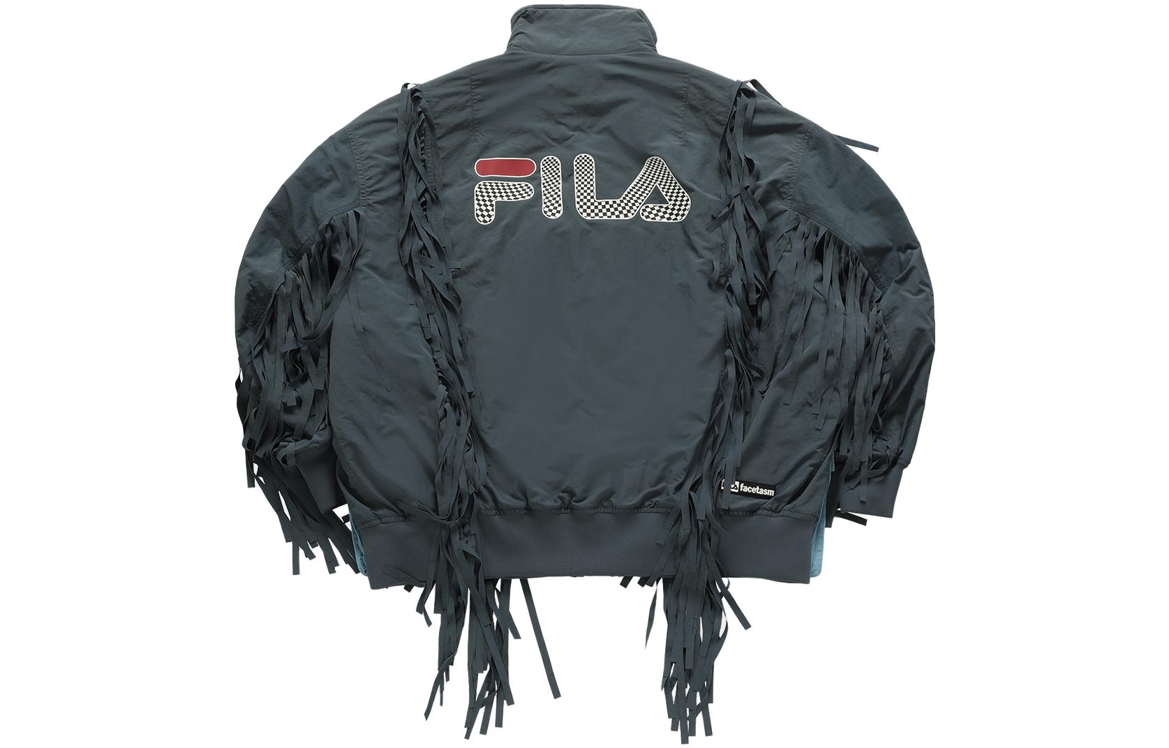 Lookbook Jaket Oversize FILA FUSION x FACETASM Colorblock Fringe - Abu Tua. T11M347902F-GY