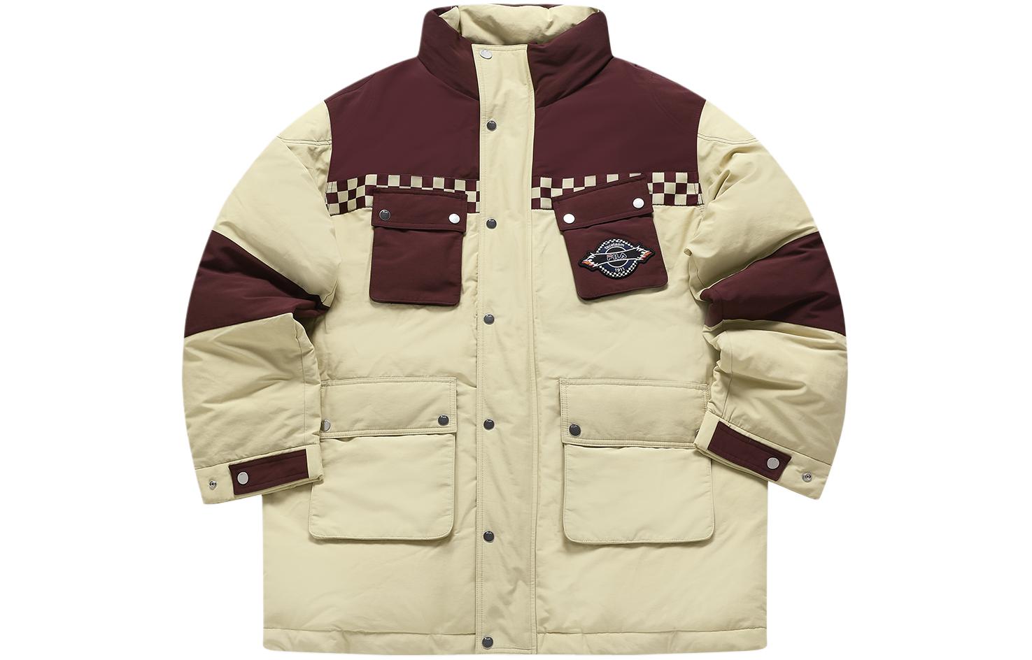 Order FILA Fusion x FACETASM 男女款黃拼色寬鬆羽絨外套 T11U347901F-YE