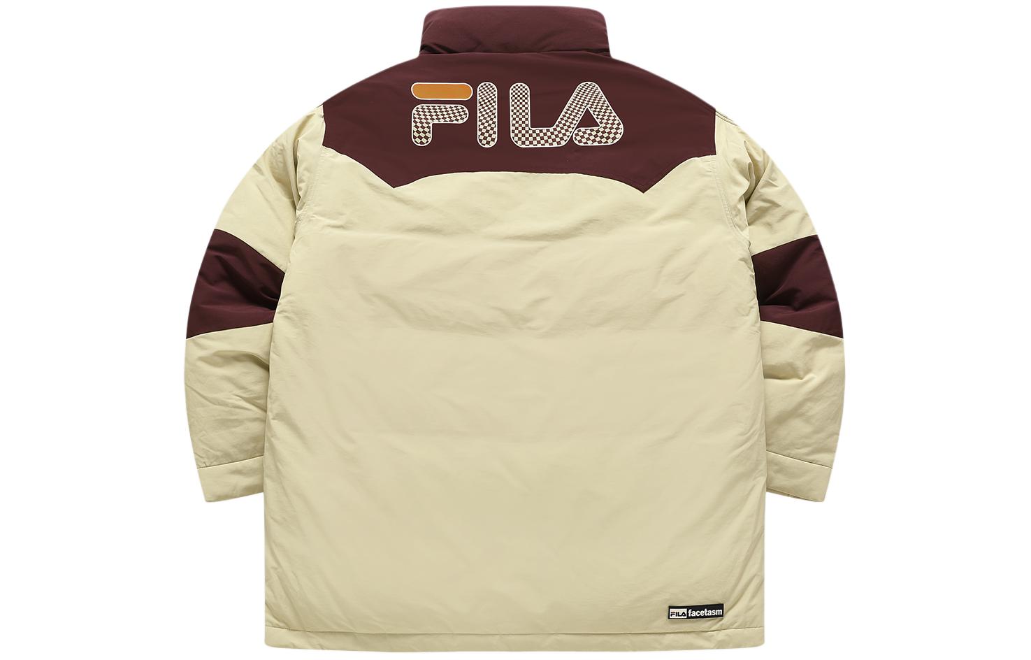 Lookbook FILA Fusion x FACETASM 男女款黃拼色寬鬆羽絨外套 T11U347901F-YE