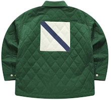 FILA Fusion x FACETASM Jaket Katun Patchwork Longgar Hijau Pine Needle. T11U417902F-GN Lookbook FILA Fusion x FACETASM Jaket Katun Patchwork Longgar Hijau Pine Needle. T11U417902F-GN