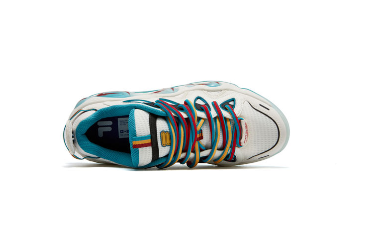 Shop Baskets FILA FUSION x Mitchell & Ness Bank Vertical ''Blanc Bleu'' T12M343217FBS