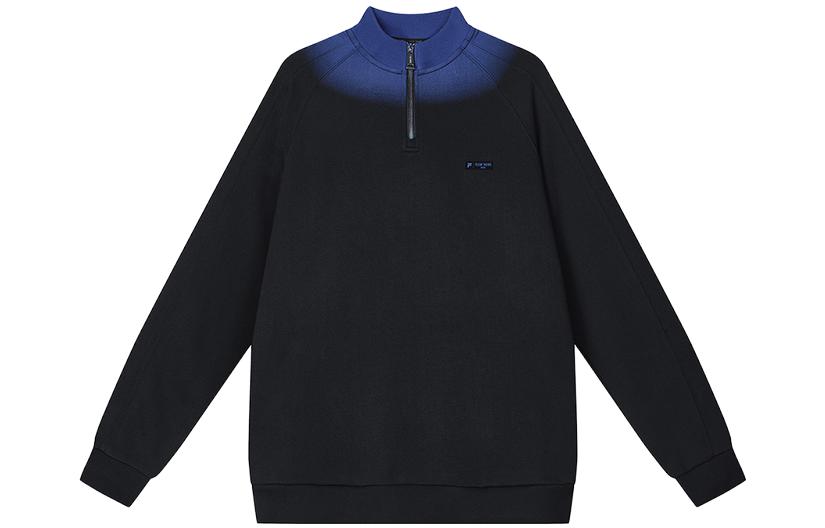 FILA FUSION TEAM WANG Black Unisex High-Neck Sweatshirt T11U349205F-BK