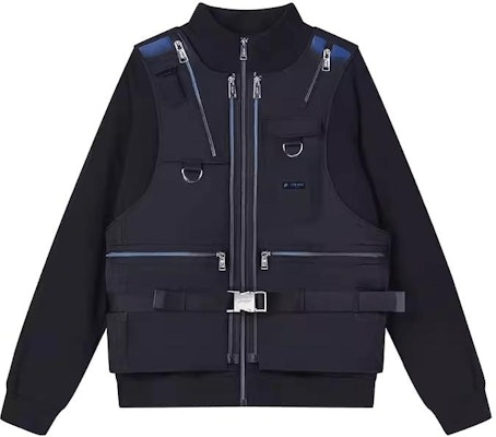 FILA FUSION x TEAM WANG ユニセックス ブラック コンバーチブル ユーティリティジャケット. T11U349504F-BK Buy FILA FUSION x TEAM WANG ユニセックス ブラック コンバーチブル ユーティリティジャケット. T11U349504F-BK