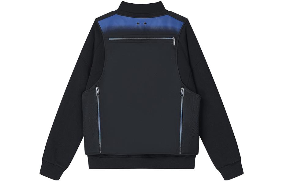 Lookbook FILA FUSION x TEAM WANG ユニセックス ブラック コンバーチブル ユーティリティジャケット. T11U349504F-BK