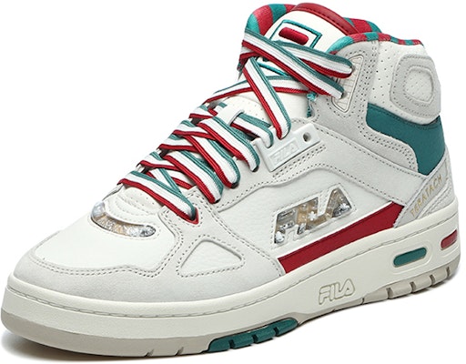 FILA x FILA FUSION斐樂潮牌 Teratach x Mas 聖誕節 減震防滑 高幫 復古籃球鞋 男款 白綠 Order FILA x FILA FUSION斐樂潮牌 Teratach x Mas 聖誕節 減震防滑 高幫 復古籃球鞋 男款 白綠