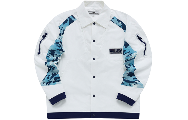 Order FILA Fusion x White Mountaineering  Camo Letter Print Jacket - White. T11M227704F-WT