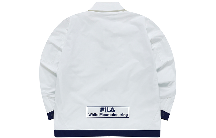 Lookbook FILA Fusion x White Mountaineering  Camo Letter Print Jacket - White. T11M227704F-WT