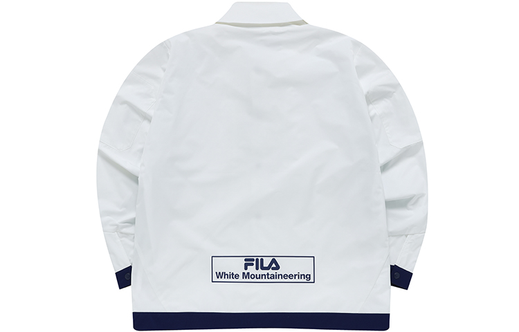 Lookbook FILA Fusion x White Mountaineering  White Woven Jacket Collaborative Series. T11M227701F-WT