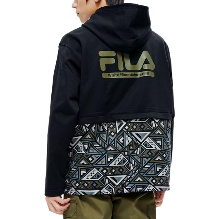 FILA FUSION WM White Mountaineering Geometric Logo Hoodie Black T11M217202F-BK 圖 6