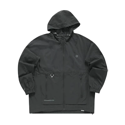 FILA FUSIONEER 1911 Black Woven Oversized Casual Jacket Unisex Fashionable T11U343701F-BK