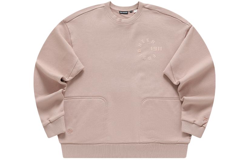 FILA FUSIONEER 1911 Unisex Letter Crewneck Knit Pullover Sweatshirt - Pink T11U413205F-PK