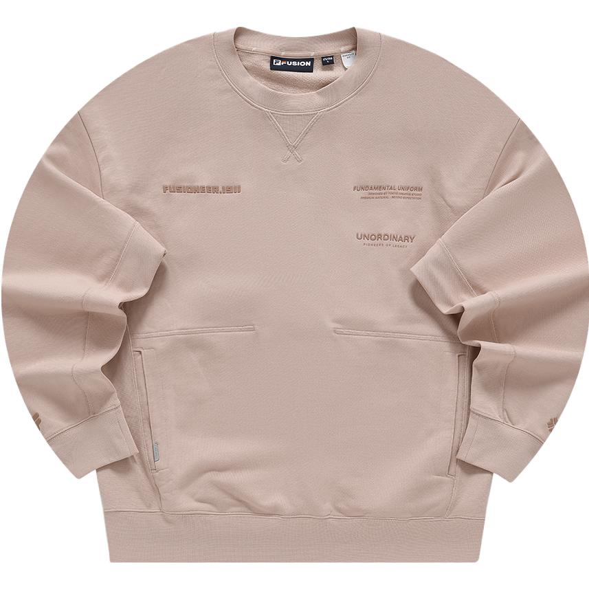 FILA FUSIONEER 1911 Unisex Loose Fit Knit Pullover Sweatshirt - Fragrant Pink T11U343201F-PK