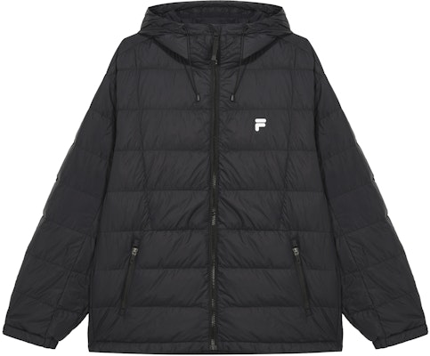 FILA FUSIONEER Black Hooded Down Jacket - Warm & Comfortable Fit. T11M445908F-BK Buy FILA FUSIONEER Black Hooded Down Jacket - Warm & Comfortable Fit. T11M445908F-BK