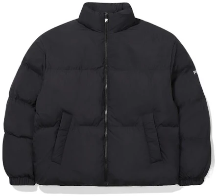 FILA FW22 黑色高领拉链夹克带简约标志补丁 男女休闲服 FE2DJE6101X-BLK Buy FILA FW22 黑色高领拉链夹克带简约标志补丁 男女休闲服 FE2DJE6101X-BLK