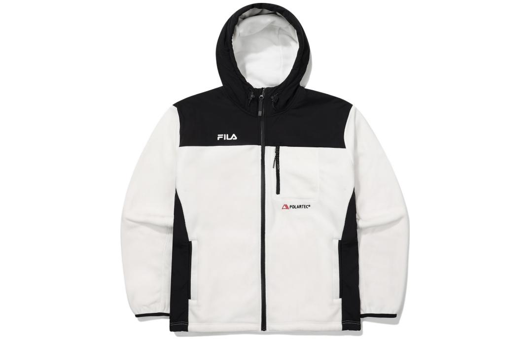 FILA FW22 Colorblock Loose-Fit Long Sleeve Jacket White FS2FTE4211X-OWH