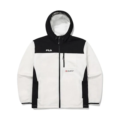 FILA FW22 Colorblock Loose-Fit Long Sleeve Jacket White FS2FTE4211X-OWH