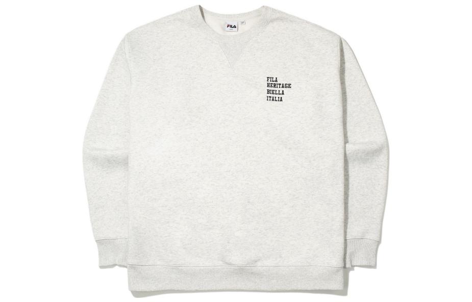 FILA FW22 Loose Fit Pullover Crewneck Sweatshirt Beige FS2POE4103X-SGE