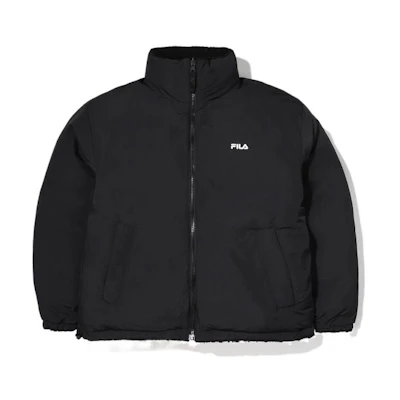 FILA FW22 Reversible Quilted Jacket Black Unisex FS2JKE4802X-BLK