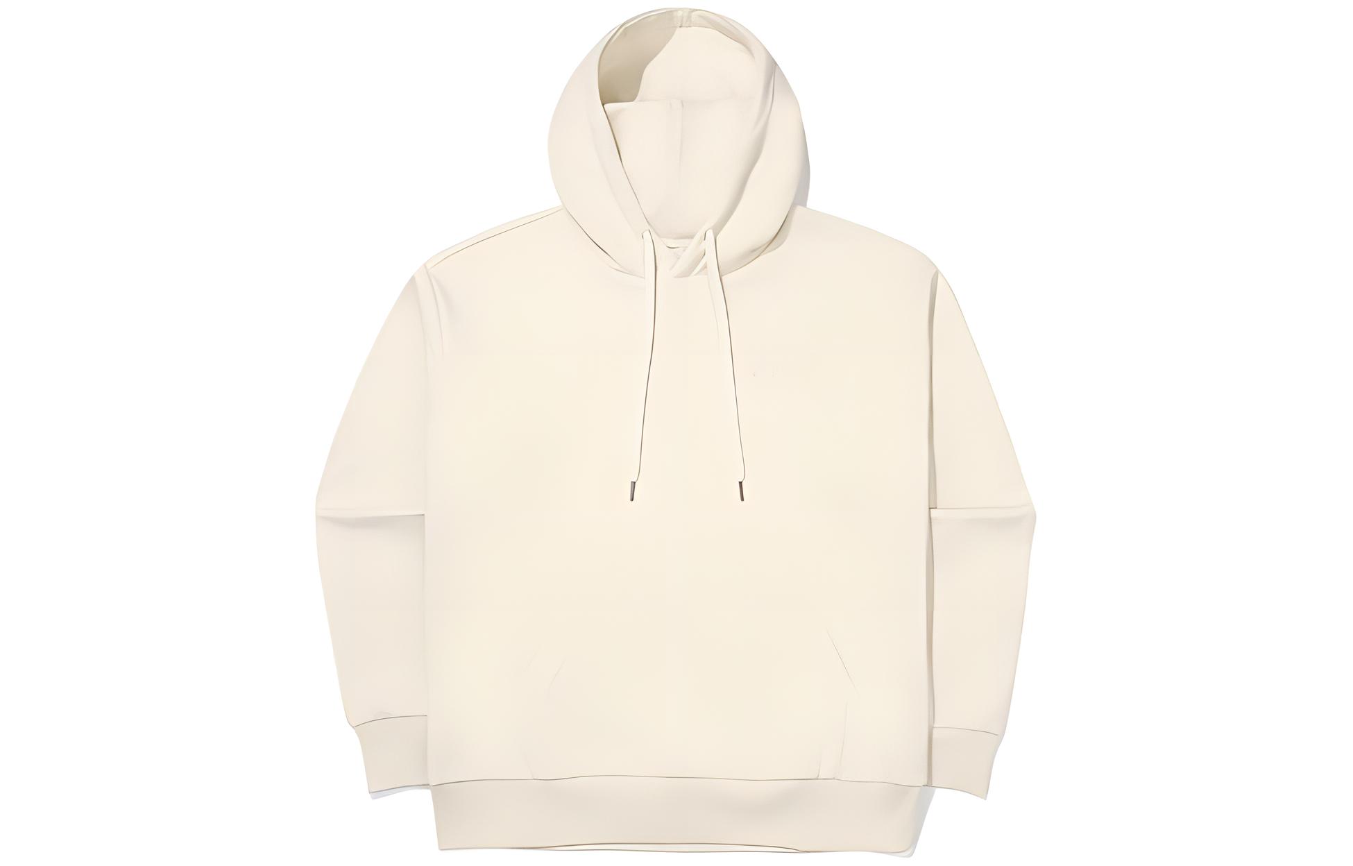 FILA FW22 Solid Ivory Pullover Hoodie Unisex FS2POE4105X-CRM