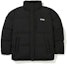 Order FILA FW22 Unisex Black Quilted Loose Fit Puffer Down Jacket FS2DJE4101X-BLK