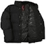Shop FILA FW22 Unisex Black Quilted Loose Fit Puffer Down Jacket FS2DJE4101X-BLK