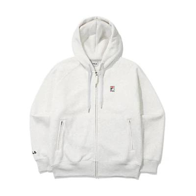 FILA FW22 Unisex Logo Pullover Hoodie Gray - Casual American Style FS2FTE4101X-SGE