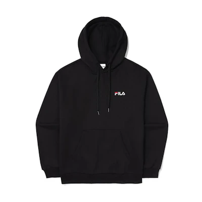 FILA FW22 Unisex Pullover Sweatshirt Black with Minimal Logo Design FS2POE4105X-BLK