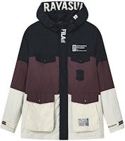 FILA FW22 x MIHARA Cactus Gray-Pink Hooded Cotton Jacket Set. F11M243701F-LP FILA FW22 x MIHARA Cactus Gray-Pink Hooded Cotton Jacket Set. F11M243701F-LP