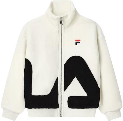 FILA FW23 ビッグロゴ レトロ カラーブロック フリースジャケット 男女兼用 厚手コート F51U248926F Shop FILA FW23 ビッグロゴ レトロ カラーブロック フリースジャケット 男女兼用 厚手コート F51U248926F