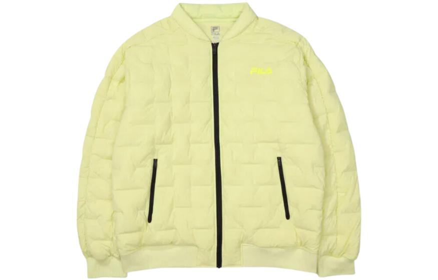 FILA FW23 Lemon V-Neck Logo Zip-Up Jacket FS2DJF4203M-LEN